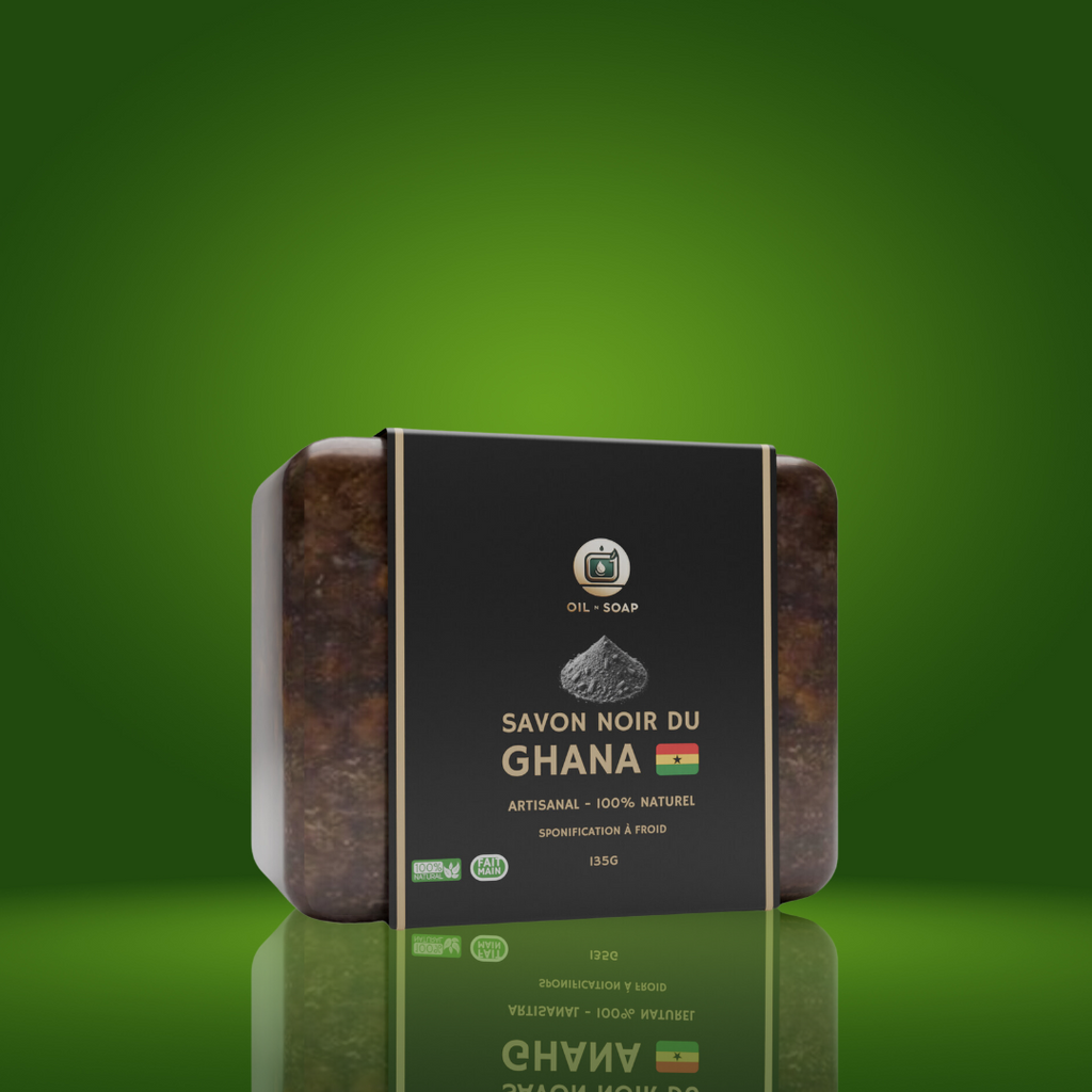 Savon Noir du Ghana 100% Naturel | Nettoyage Profond, Éclat & Pureté