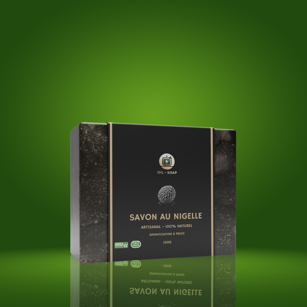 Savon Naturel à la Nigelle (Cumin Noir) | Purifiant, Apaisant & Régénérant